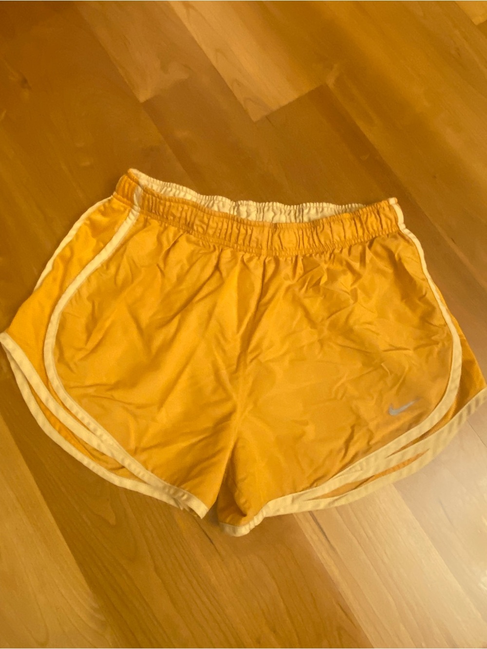 Nike Dri-fit Athletic Shorts - Orange & Cream